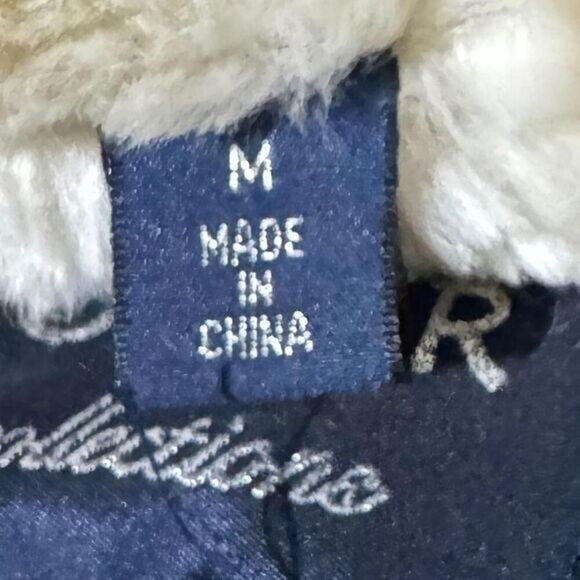 Vintage emerald green faux Shearling Lined Coat medium‎ leather toggle button - Picture 3 of 8